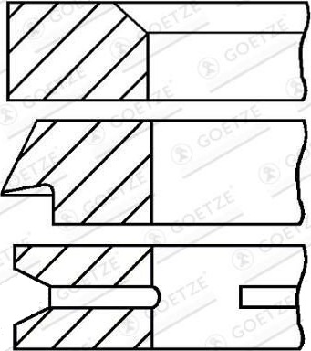GOETZE ENGINE 08-333300-00 Stempelringsett