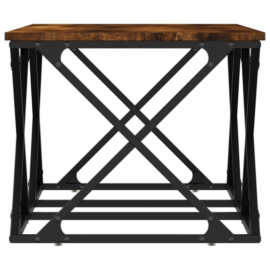 Salongbord røkt eik 100x49x40 cm konstruert tre 8721012125223
