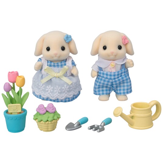 Sylvanian Families Flower Garden Set Flora Rabbit Brother & Sister 5736 Sylvanian Families Flower Garden Set Flora Rabbit Brother & Sister 5736
