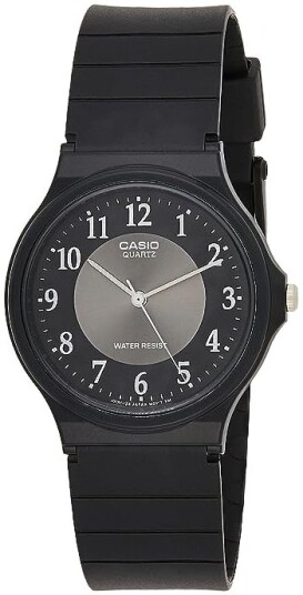 Casio Dameklokke MQ 24 1B3LDF Classic Sort/Gummi Ø34 mm