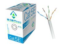 Alantec - Samlet Kabel - 305 M - Utp - Cat 5E - Halogenfri Solid - Lysegrå