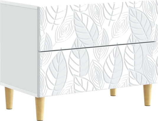  Nattbord Hvit 62 x 34,5 x 48 cm Konstruert tre