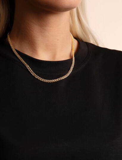SNÖ of Sweden Liddy Neck 45 Plain G 45 Cm   Gold   45 CM