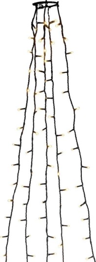 Konstsmide Juletrelys 240cm Slynge m/toppring 5 x 40 amber LED Konstsmide Juletrelys 240cm Slynge m/toppring 5 x 40 amber LED