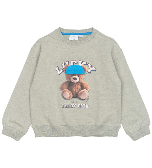 The New Light Grey Melange TNPendra OS Collegegenser 5-6 år
