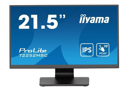 Iiyama ProLite T2252MSC-B2 21.5" Berøringsskjerm Full HD IPS Svart Iiyama ProLite T2252MSC-B2 21.5" Berøringsskjerm Full HD IPS Svart