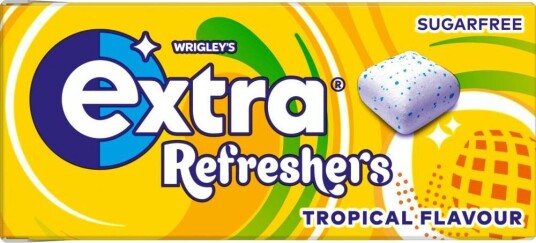 Extra Refreshers Tropical Tyggegummi med Tropiske Smaker Sukkerfri