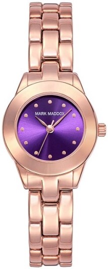 Mark Maddox Dameklokke MF0008 97 Classic Rose gulltonet stål Ø24 mm