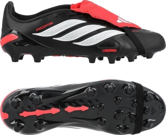 adidas Predator League Fold over Tongue AG Immortal DNA Svart/Fottøy Hvit/Lucid Red Barn Kunstgress (AG) størrelse 33½