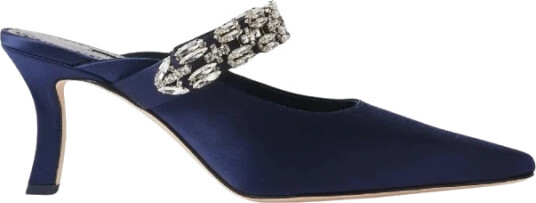 Manolo Blahnik Dame Sko Blå 39 1/2 EU,