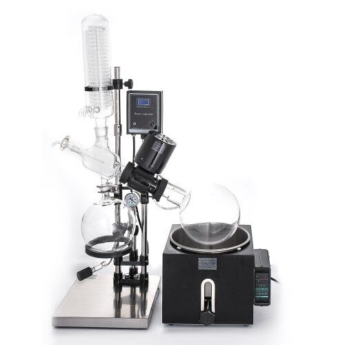 5L rotasjonsfordamper RotoVap 180 Lab roterende fordamper RE-501 oppvarmingsvannbad for effektiv fjerning av løsemidler