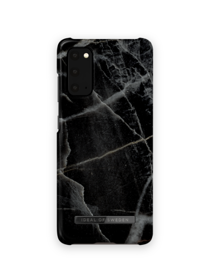 iDeal of Sweden Fashion Case Galaxy S20 Black Thunder Marble