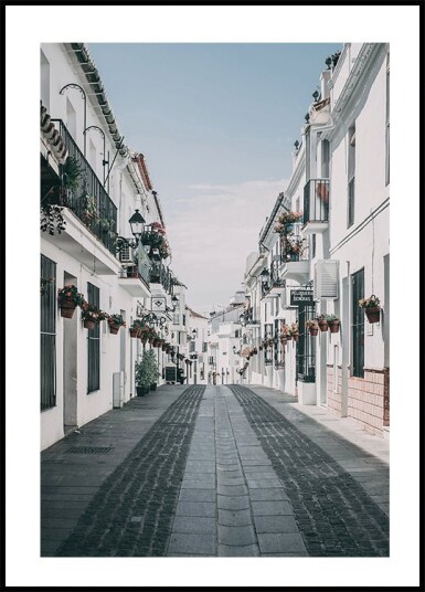 Spanish Streets of Mijas Plakat Plakat / 100x150cm