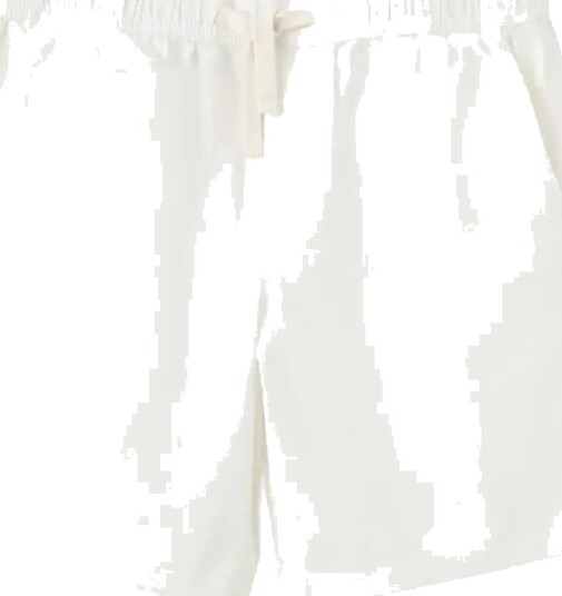 Mango Cotton Shorts With Drawstring Cream 134