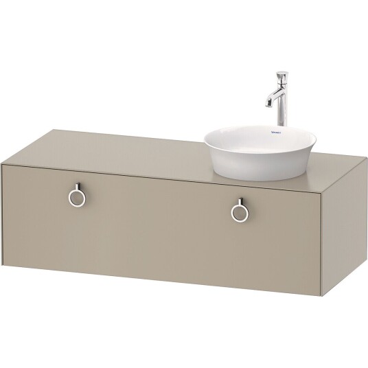 Duravit White Tulip Servantskap 1 skuff 130x55x40,8 cm Taupe Matt