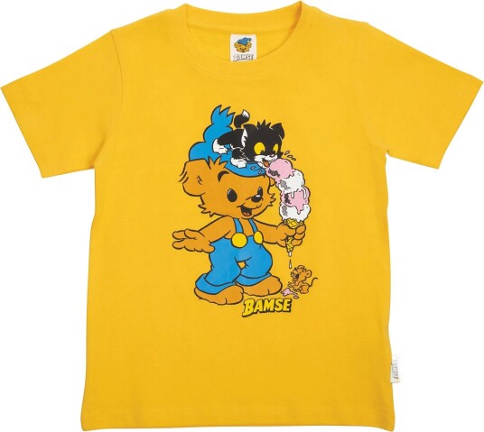 Bamse Glasstrut T Shirt   Yellow   128