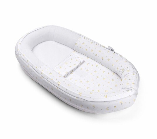 Doomoo Cocoon Babynest Blomster Gul Doomoo Cocoon Babynest Blomster Gul