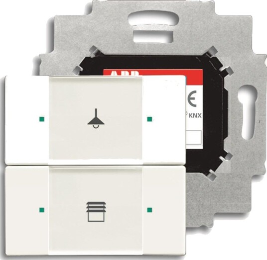 Abb Trykknapp 6116-0-0204 Hvit