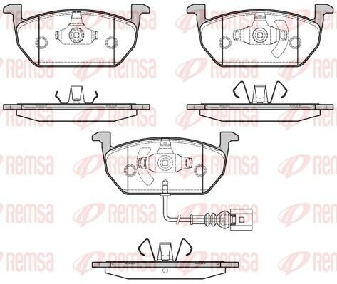 Bremseklosser REMSA 1601.01 Bremseklosser REMSA 1601.01