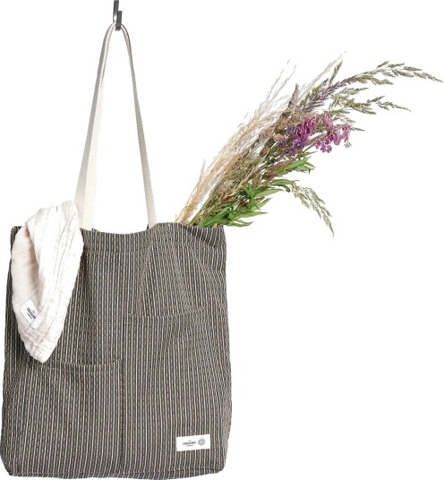 The Organic Company Piqué Tote Bag   Grey   30X 35CM