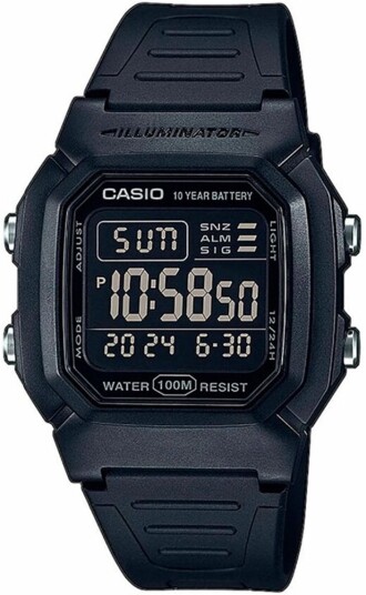 Casio Herreklokke W 800H 1BVES LCD/Resinplast Casio Herreklokke W 800H 1BVES LCD/Resinplast