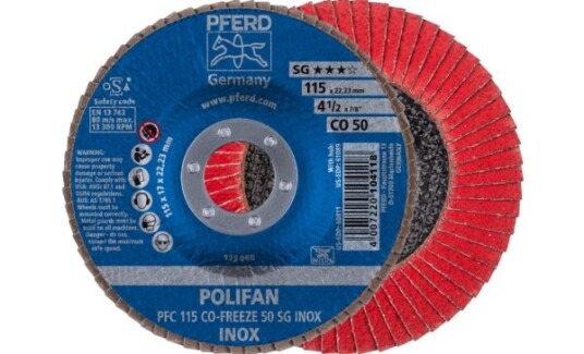 Pferd Lamellskive PFC 115 Co Freeze 50 SG Inox 115mm 13300 rpm 10 stk