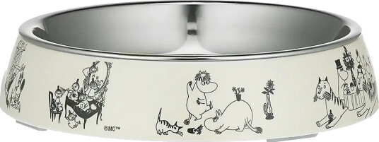 Muurla Moomin For Pets Cat Food Bowl Moomin 80 Cream Ø 15.5 cm