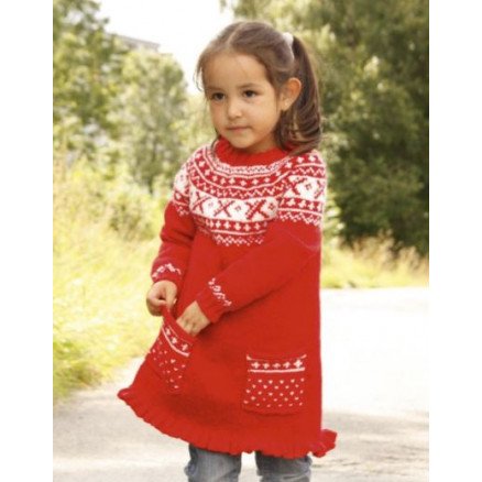 Selina by DROPS Design Tunika Strikkeoppskrift str 3 12 år