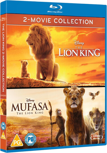 The Lion King 2019 & Mufasa: The Lion King 2024 Bluray