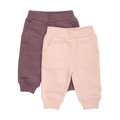 Minymo Sweat bukser 2-pakning Misty Rose