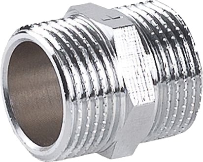 Perfexim Nippel Glatt Forkrommet Gz 1/2" (07-520-0150-000)