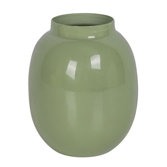 Vase i metall Peggy 4,75x9x10cm Grønn