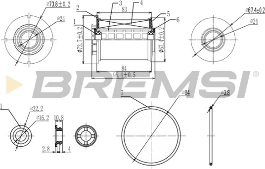 Drivstoffilter BREMSI FE0342