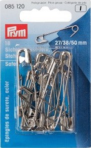 Prym Prym Sikkerhetsnåler Stål Sort Ass Størrelser 18 Stk 