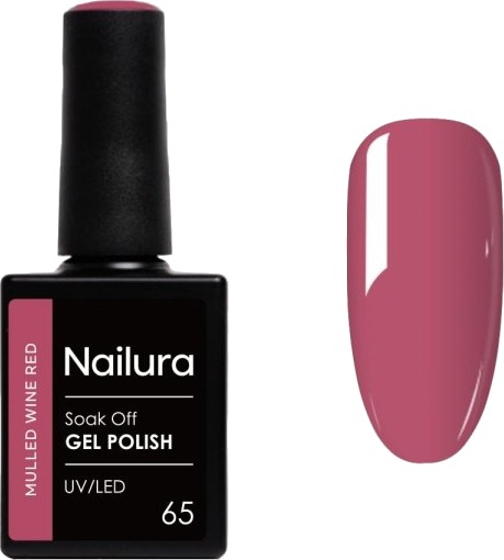 Nailura Gelpolish 65 – Gløggrød – 10 ml