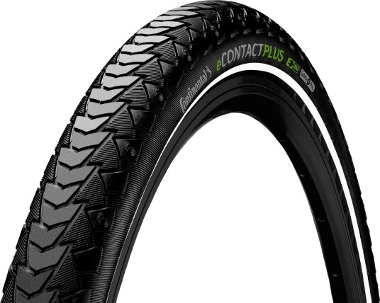 Continental EContact Plus black/black reflex wire 55-622, elsykkeldekk, 55 mm BLACK Continental EContact Plus black/black reflex wire 55-622, elsykkeldekk, 55 mm BLACK