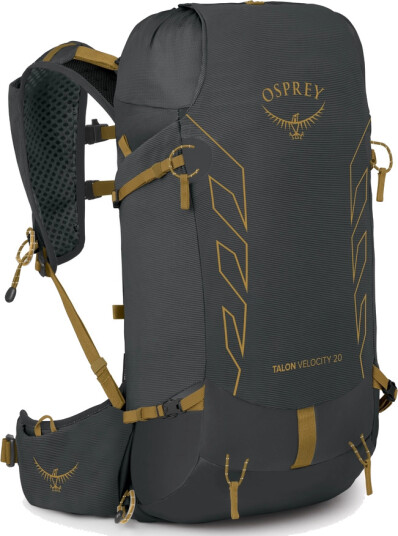 Osprey Talon Velocity 20dark charcoal/tumbleweed yellow S/M