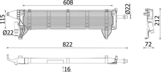 Radiator MAHLE ORIGINAL CR 2636 000P