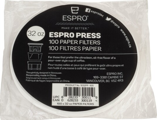 Espro 100 stk. papirfiltre til 0,9 liter