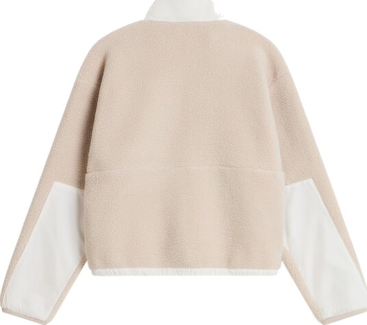 The North Face Girls" Yumiori Off Peak Full Zip Jacket Timeless Taupe/White Dune L