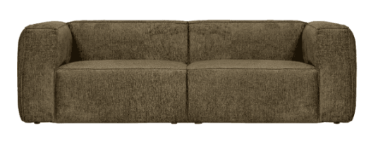 WOOOD Bean 3.5-Seater Velvet moss