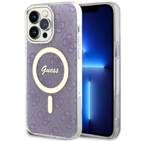 Guess Hardt Mobildeksel til iPhone 14 Pro Max 6,7" Lilla med MagSafe
