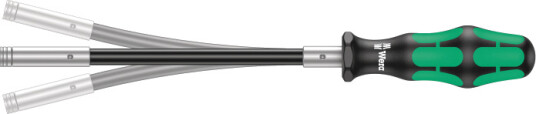 Wera 393 S fleksibelt Bitshåndtak med 173,5 mm blad for sekskantskrutrekkere Wera 393 S fleksibelt Bitshåndtak med 173,5 mm blad for sekskantskrutrekkere