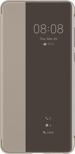 Huawei P40 Flip Lommebokdeksel med Smart View Kaki Huawei P40 Flip Lommebokdeksel med Smart View Kaki