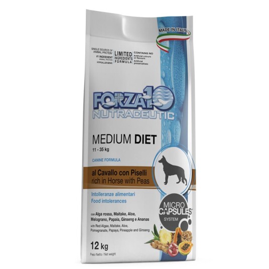 Forza10 Diet Dog Forza10 Medium Diet Hest & Erter 12 kg