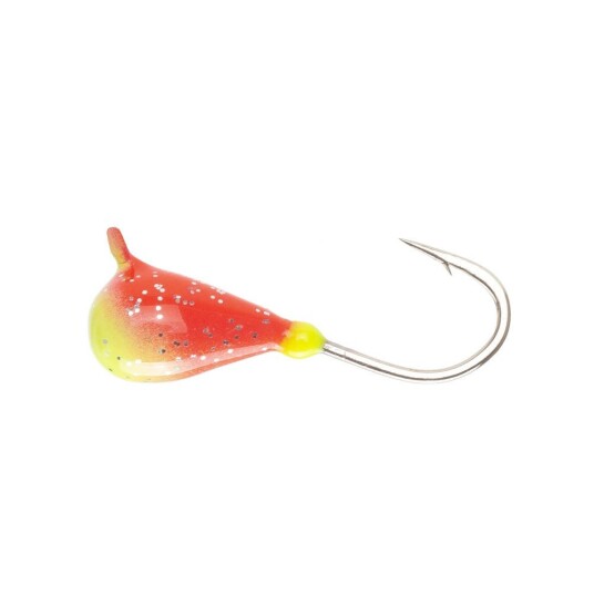 Arctic Ice Trout Wolfram mormyska - 4 mm, UV red/yellow/oran