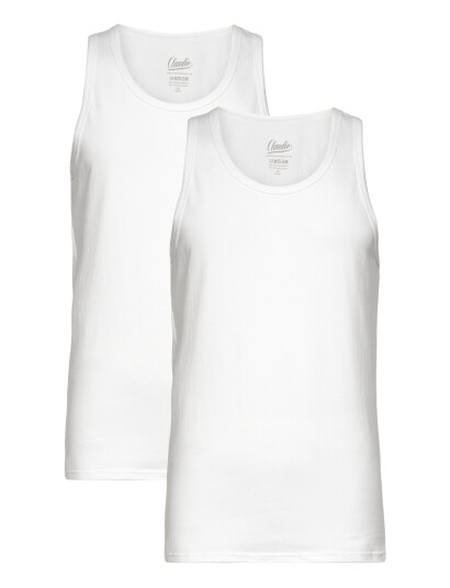 Claudio Claudio 2-Pack Tanktop Cotton - White - L Claudio Claudio 2-Pack Tanktop Cotton - White - L
