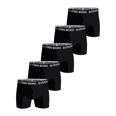 Björn borg Cotton Stretch Boxer 5-pack boksershorts herre Multipack 1 L
