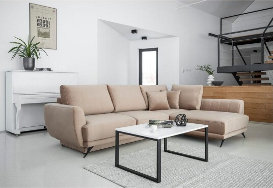 Seksjon Eltap Larde 286x191x90 cm Loco 20 Beige Høyre