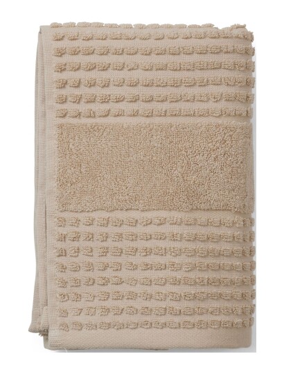 Juna Check Håndklæde Beige Juna SAND 50X100CM
